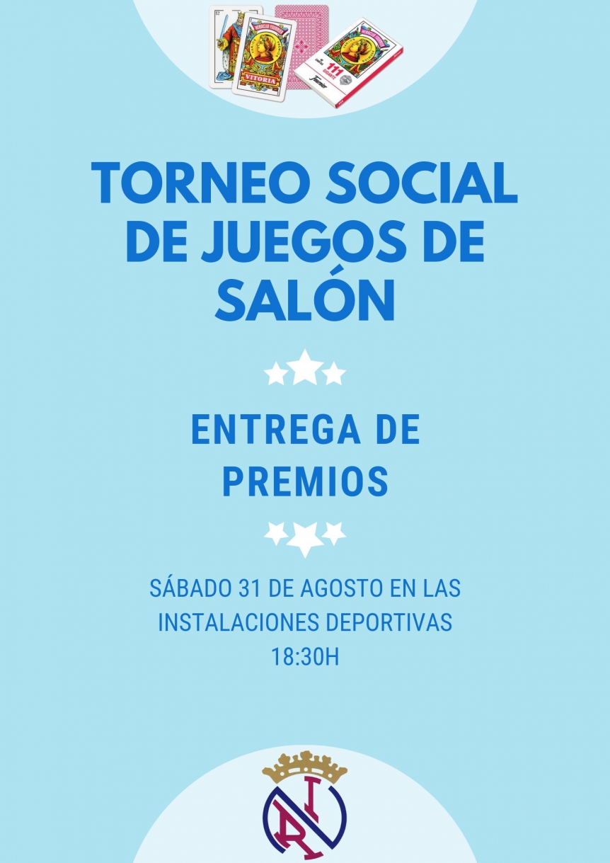 Entrega de premios de juegos de salón