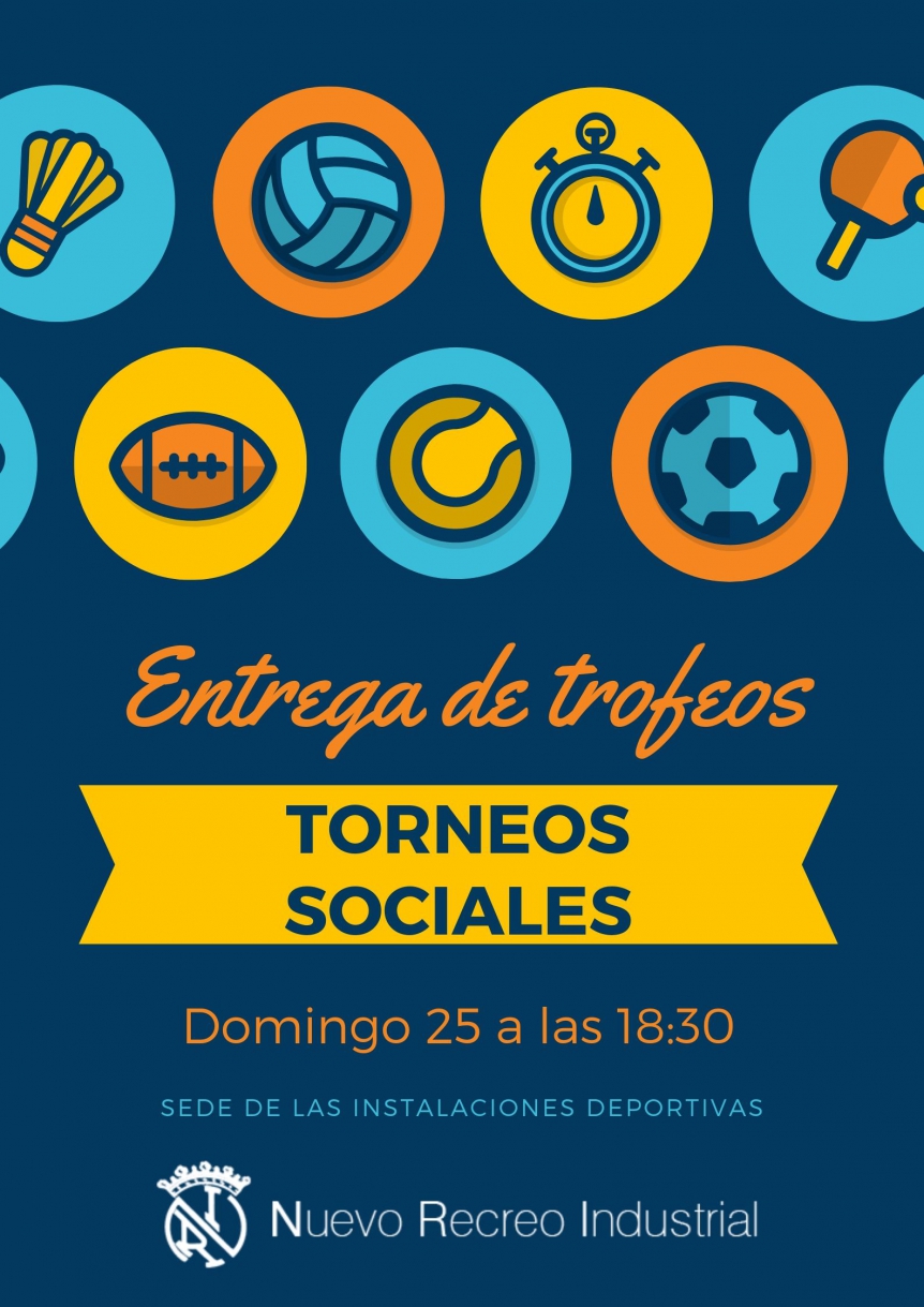 Entrega de trofeos de los torneos sociales