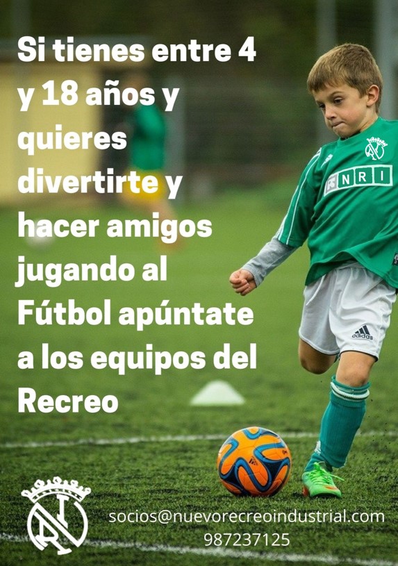 Se necesitan niños para los equipos de fútbol