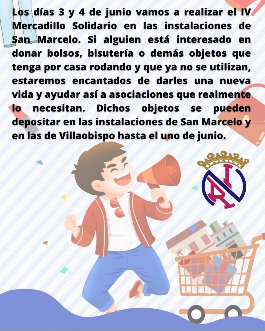 COLABORACIÓN CON EL IV MERCADILLO SOLIDARIO