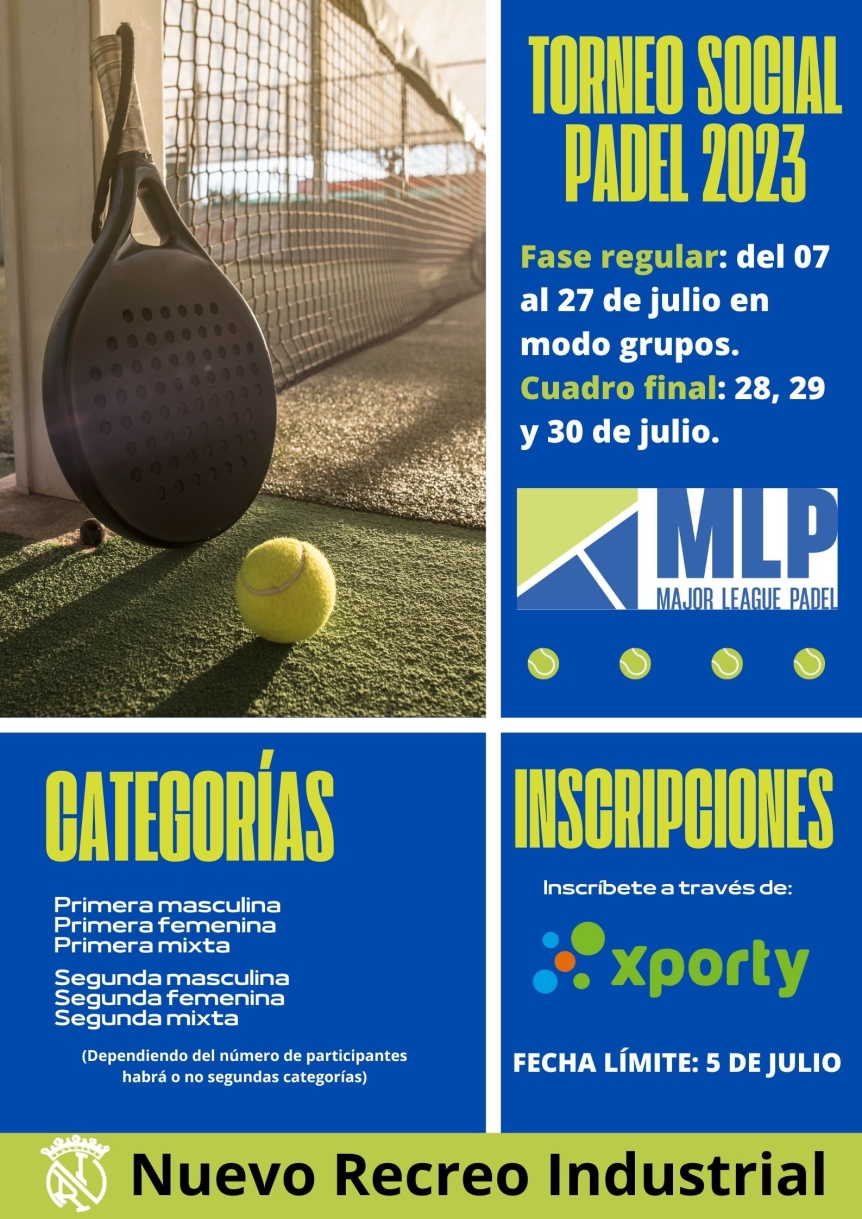 TORNEO SOCIAL DE PADEL 2023