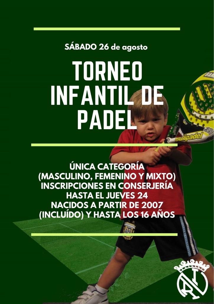 Torneo infaltil de pádel - Cuadrante en el enlace